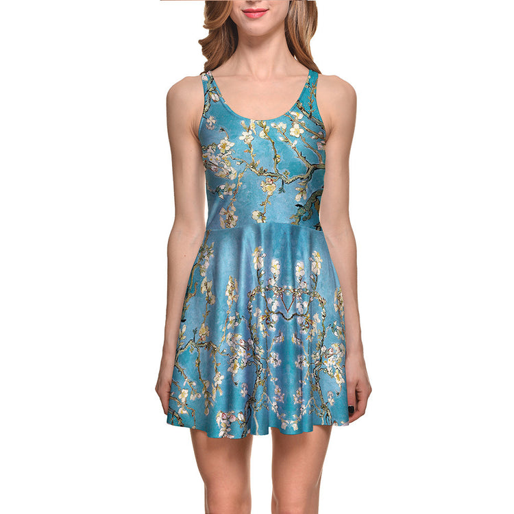 Almond Blossom Skater Dress